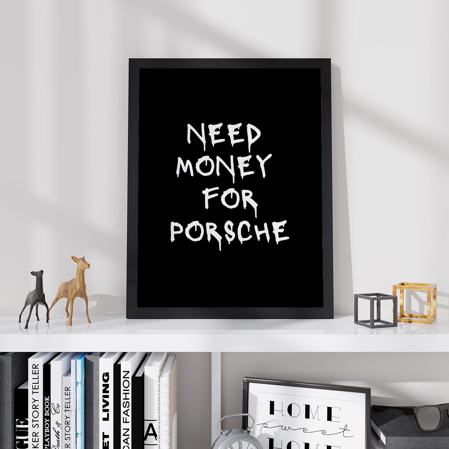 Постер "Need Money For Porsche (Black)"