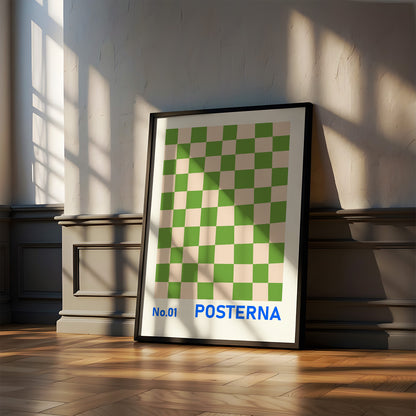 Постер "Green Checkered"