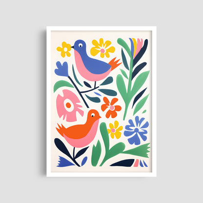 Постер "Floral Birds"