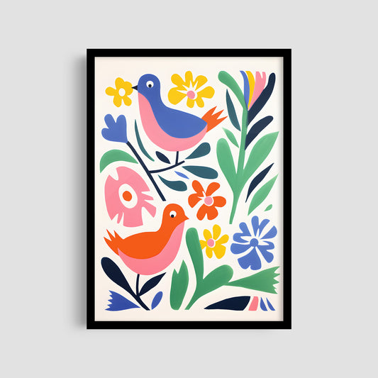 Постер "Floral Birds"