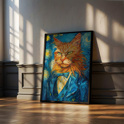 Постер "Van Gogh Cat"