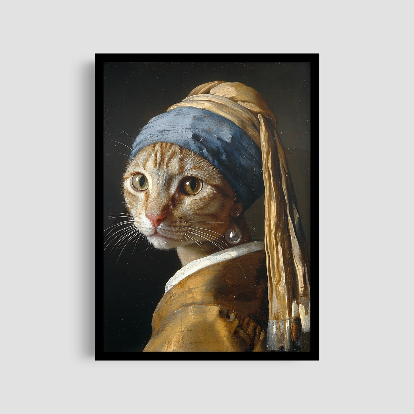 Постер "Pearl Earring Cat"