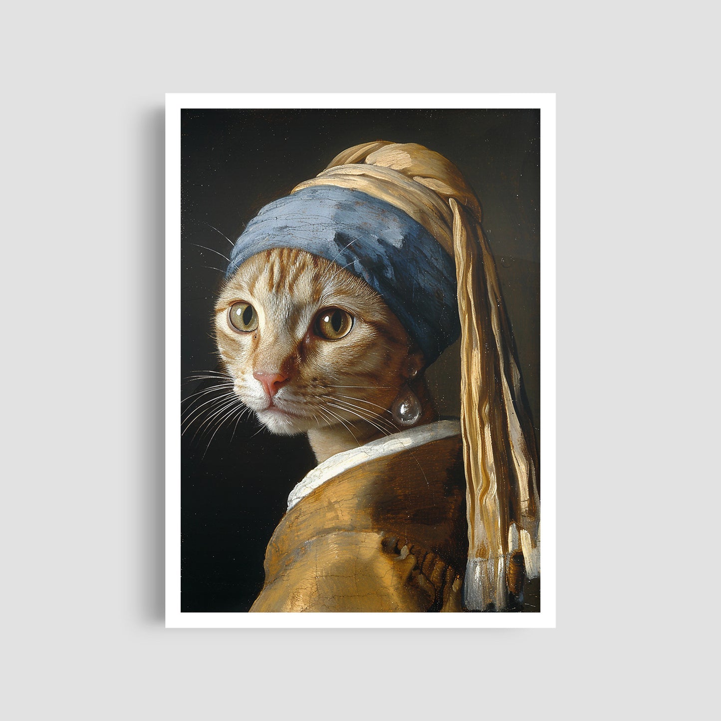 Постер "Pearl Earring Cat"