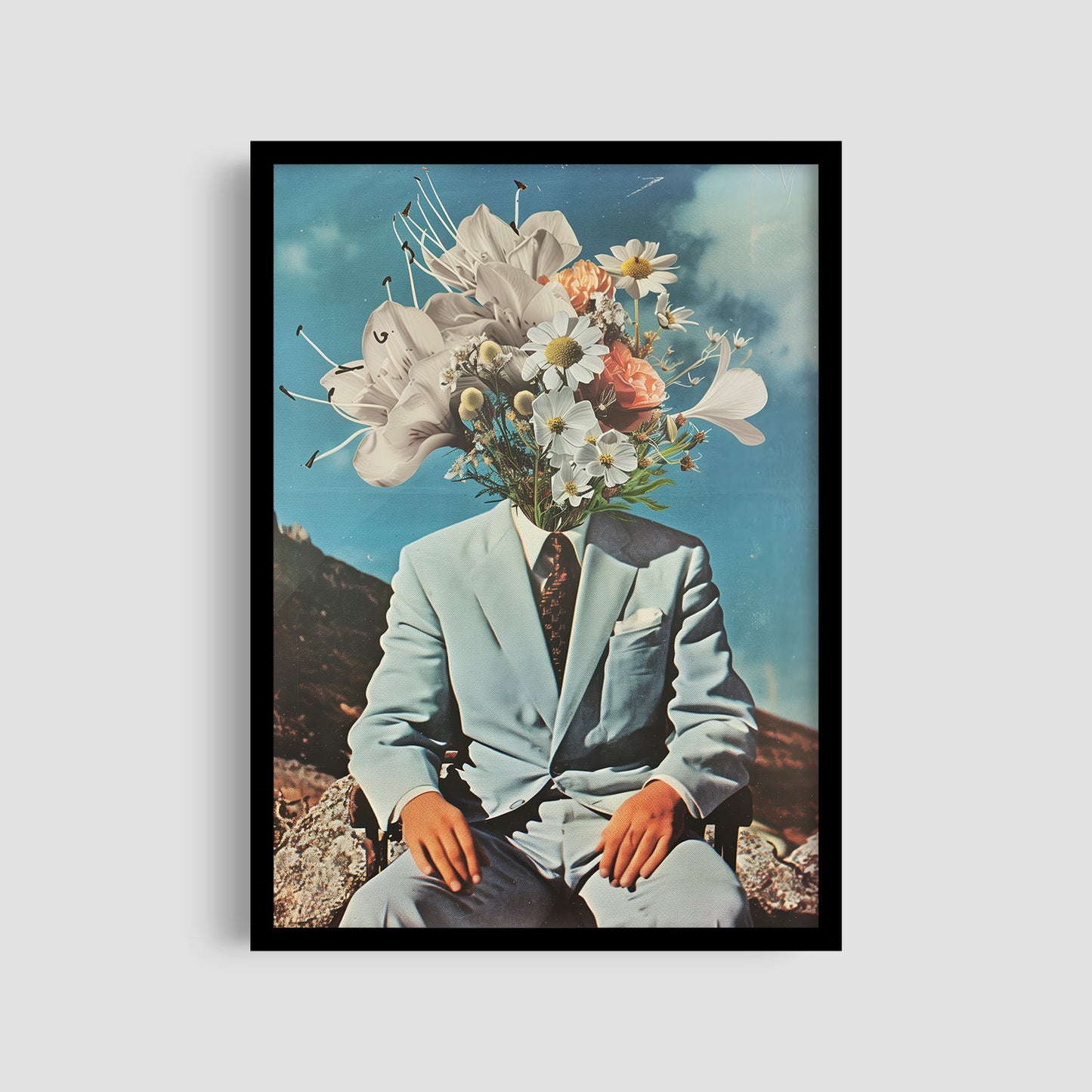 Постер "Man with Flowers"