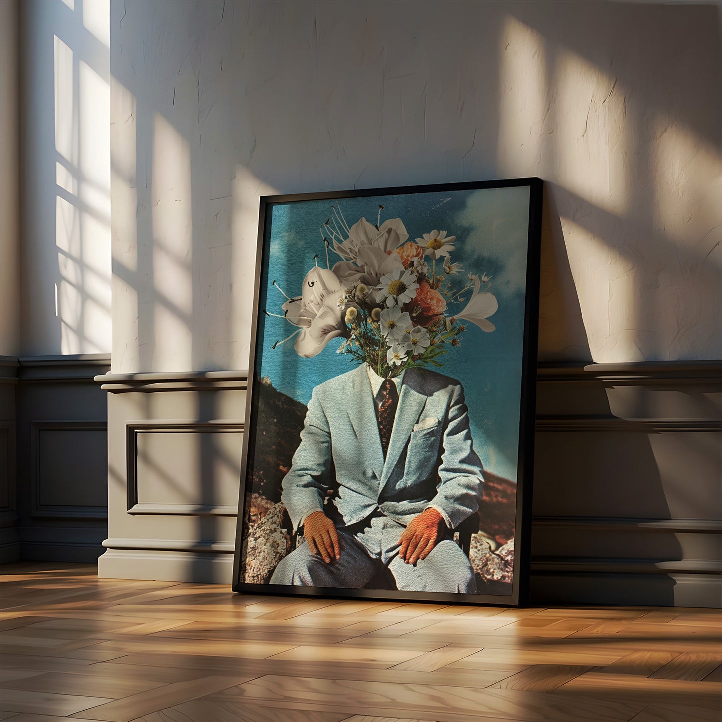 Постер "Man with Flowers"