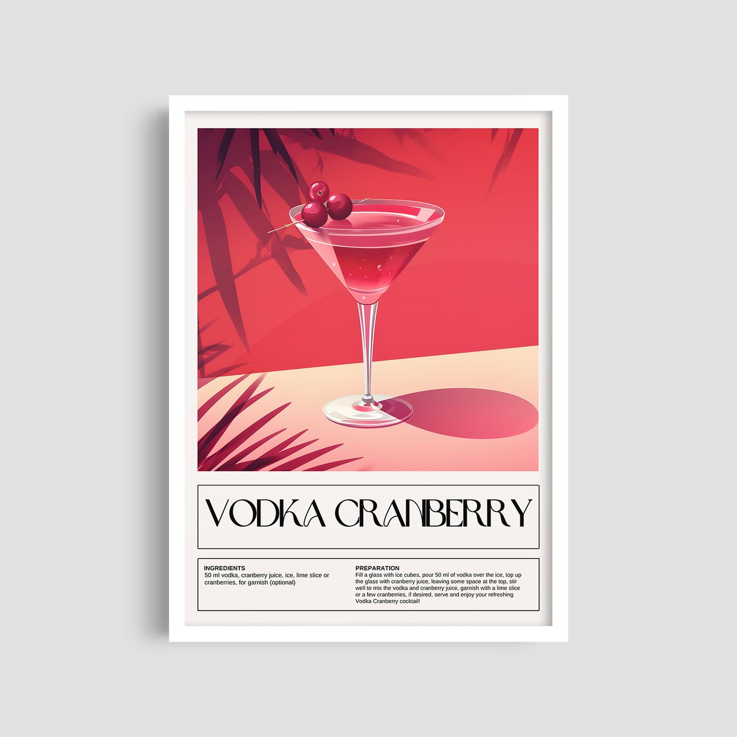 Постер "Vodka Cranberry"