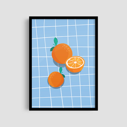 Постер "Orange Grid"