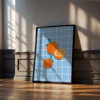 Постер "Orange Grid"