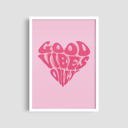 Постер "Good Vibes Pink"