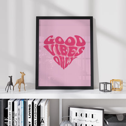 Постер "Good Vibes Pink"